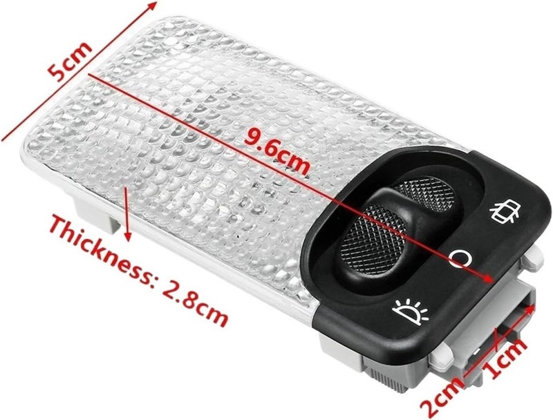 QASULER Car Interior Roof Light Dome Reading Light - Image 2