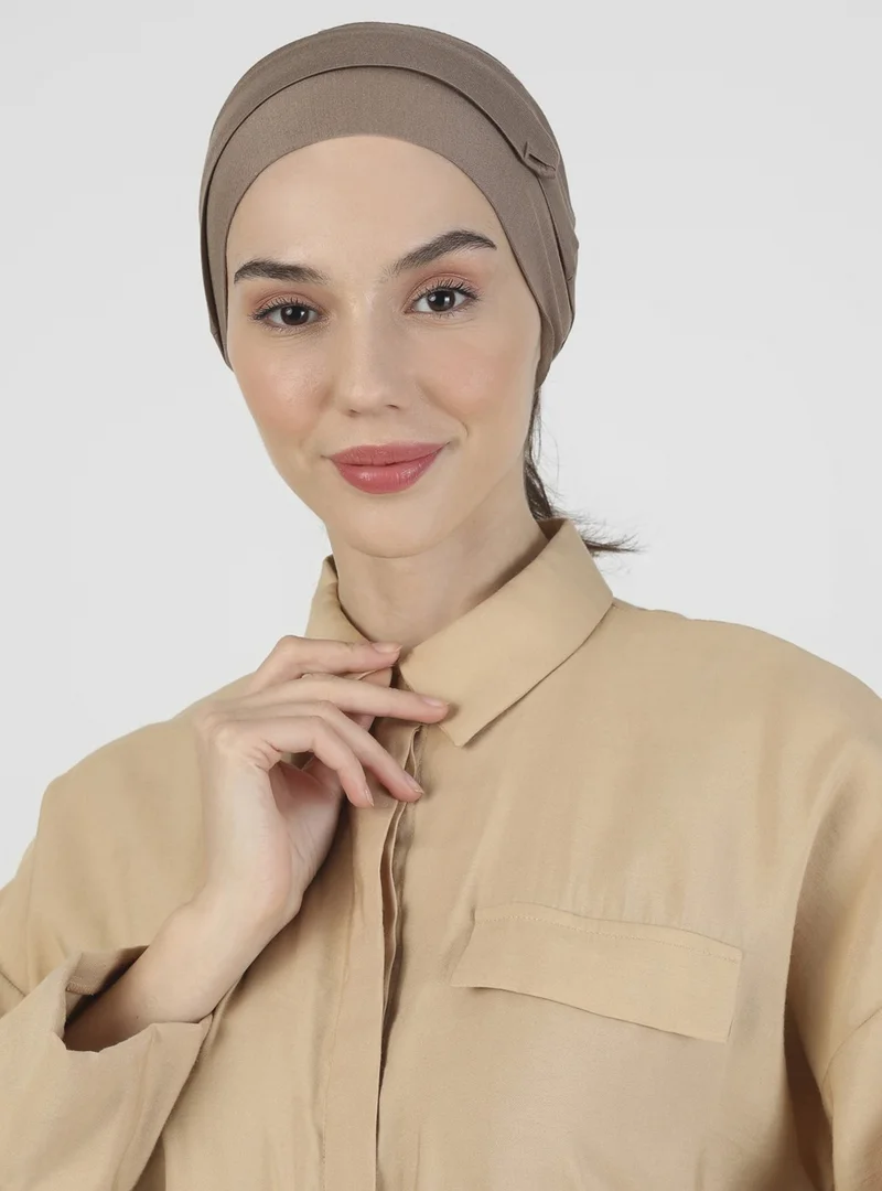 Ecardin Large Band Bonnet - Dark Mink -