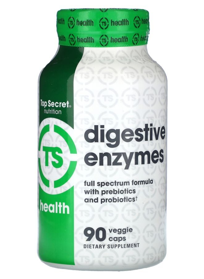 Top Secret Nutrition Health Digestive Enzymes  90 Veggie Caps