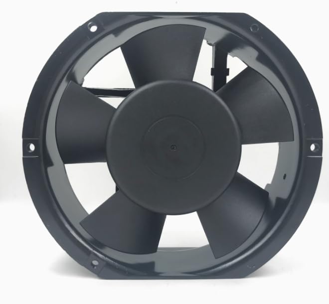 6C-200B مروحة تبريد بجهد كهربائي AC 200V وقدرة 39/38 واط، أبعاد 172x150x51 مم، تعمل بسلكين - Image 2