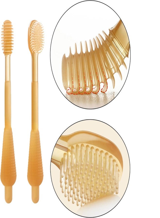BACHUDO Soft Silicone Baby Oral Cleaning Brush Kit With Storage Box,2 pcs | 2 In 1 Toothbrush Tongue Brush Bpa Free Manual Bristle Oral Care Toothbrush For Toddler 6 To 24 Months Essentials,MULTI - Image 5