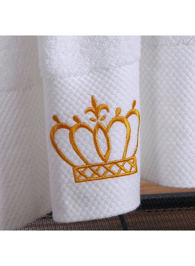 Sunshinejing WDTBFY Premium 100% Cotton Bath Towel Set;1 Bath Towels,1 Hand Towel & 1 Washcloth,Luxury Bathroom Super Soft and Highly Absorbent,Hotel & Spa Quality - Image 4
