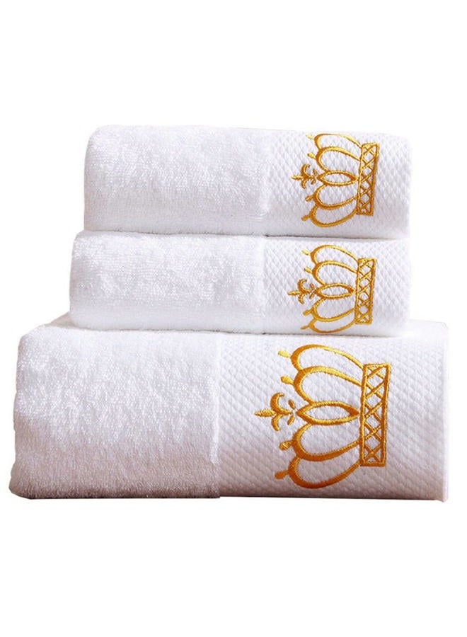 Sunshinejing WDTBFY Premium 100% Cotton Bath Towel Set;1 Bath Towels,1 Hand Towel & 1 Washcloth,Luxury Bathroom Super Soft and Highly Absorbent,Hotel & Spa Quality - Image 1