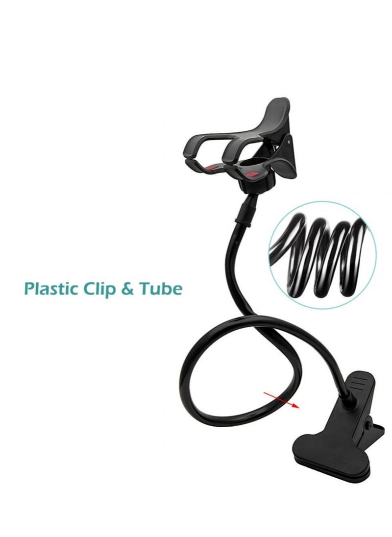 JAJEEK Flexible Arm Lazy Phone Holder Clamp – Bed Tablet Mount Bracket, Adjustable Gooseneck Stand for iPhone, Samsung, and Other Smartphones – Perfect for Hands-Free Viewing, Reading & Video Calls – Durable & Stable Design - Image 2