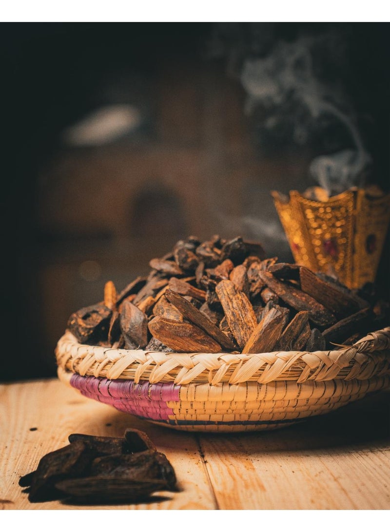 Oud Wood Morocco Premium Natural Agarwood Chips Bakhoor Incense – Long Lasting Arabic Fragrance for Home & Majlis |