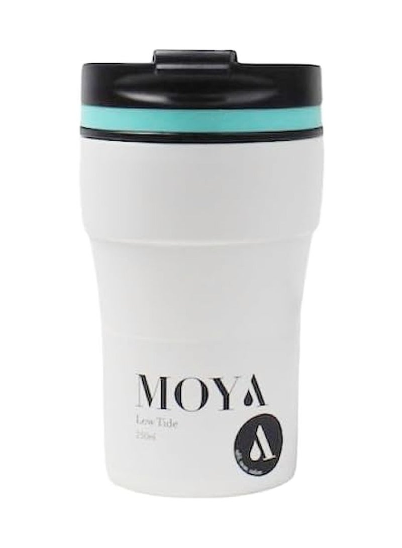 MOYA Low Tide 250Ml Travel Coffee Mug White Blue - Image 1