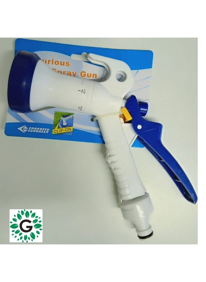 ECOGREEN Watering Nozzle #2108 , Can Be Used on a Bucket with Locking Function to Maintain Water Flow Condition, White/Blue - Image 2