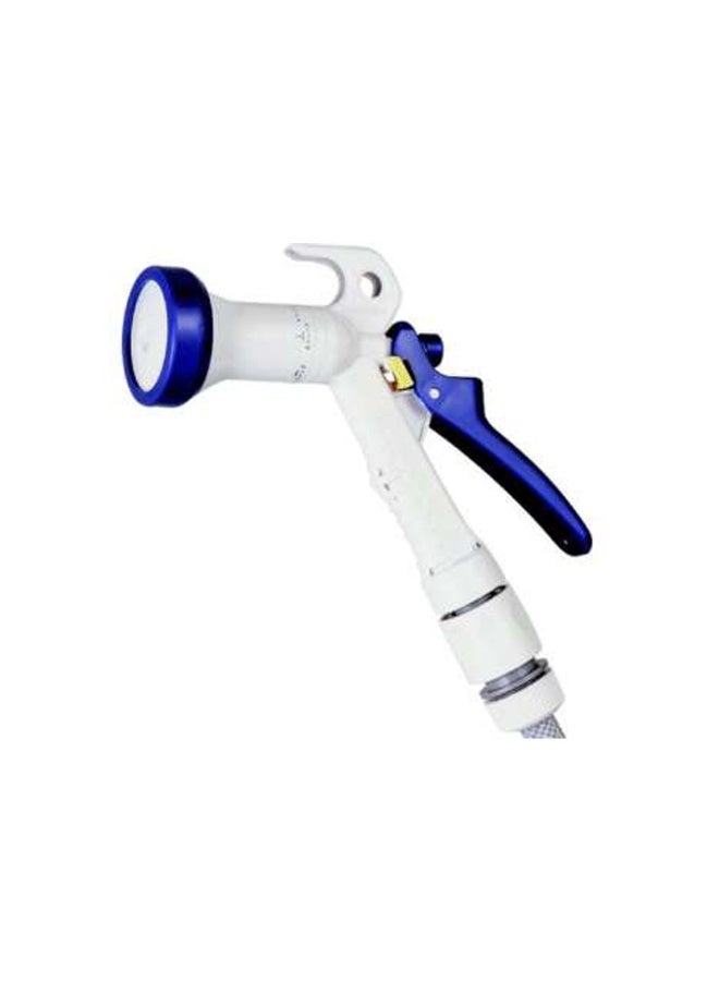 ECOGREEN Watering Nozzle #2108 , Can Be Used on a Bucket with Locking Function to Maintain Water Flow Condition, White/Blue - Image 3