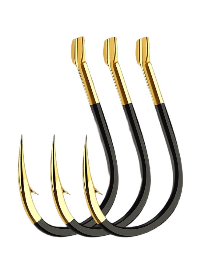 Grsaed Double Blood Groove Iseni Fish Hook, Size 4, Loose Tungsten Steel Hook, Large Fish Hook With Barbs, Crucian Carp Fishing Hook, Fishing Tackle, Fishing Accessories - Image 2
