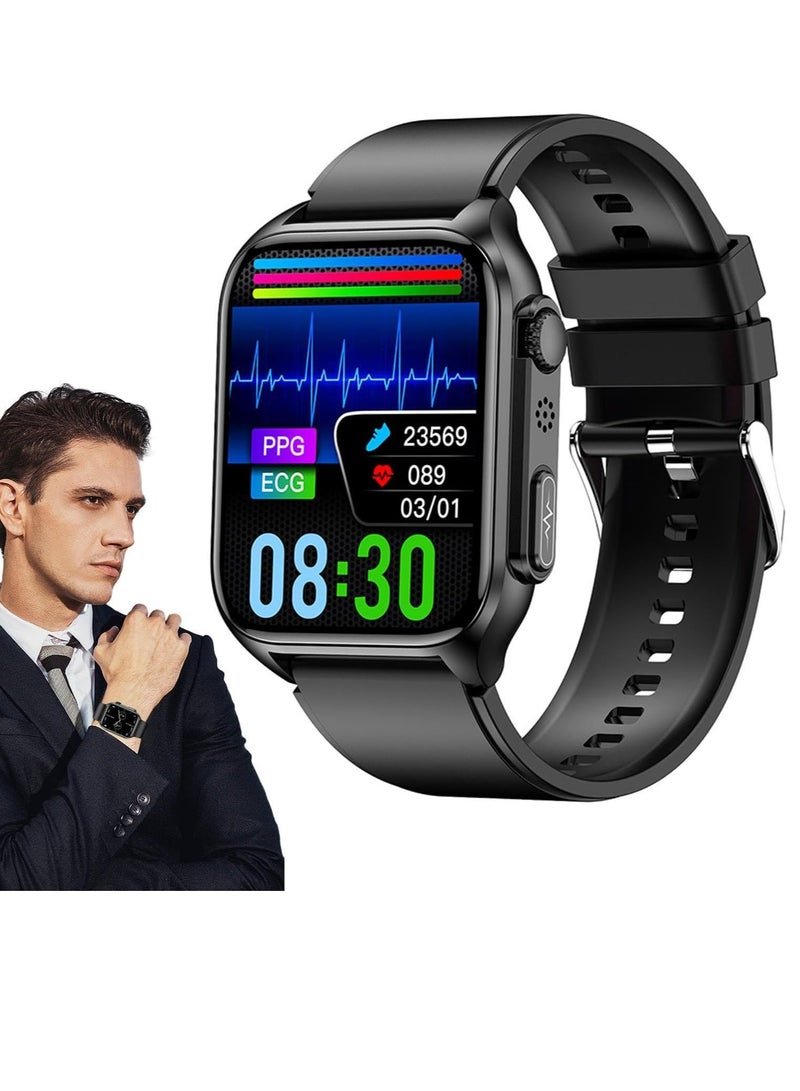 AROAQ Blood Glucose Watch - Waterproof Wearable Glucose Monitor Smart , Smart Watch Blood Sugar Monitor for Smartphone, Glucose Monitoring Watch for Men Women Blood Glucose Watch - Waterproof Wearable Gluco - Image 1