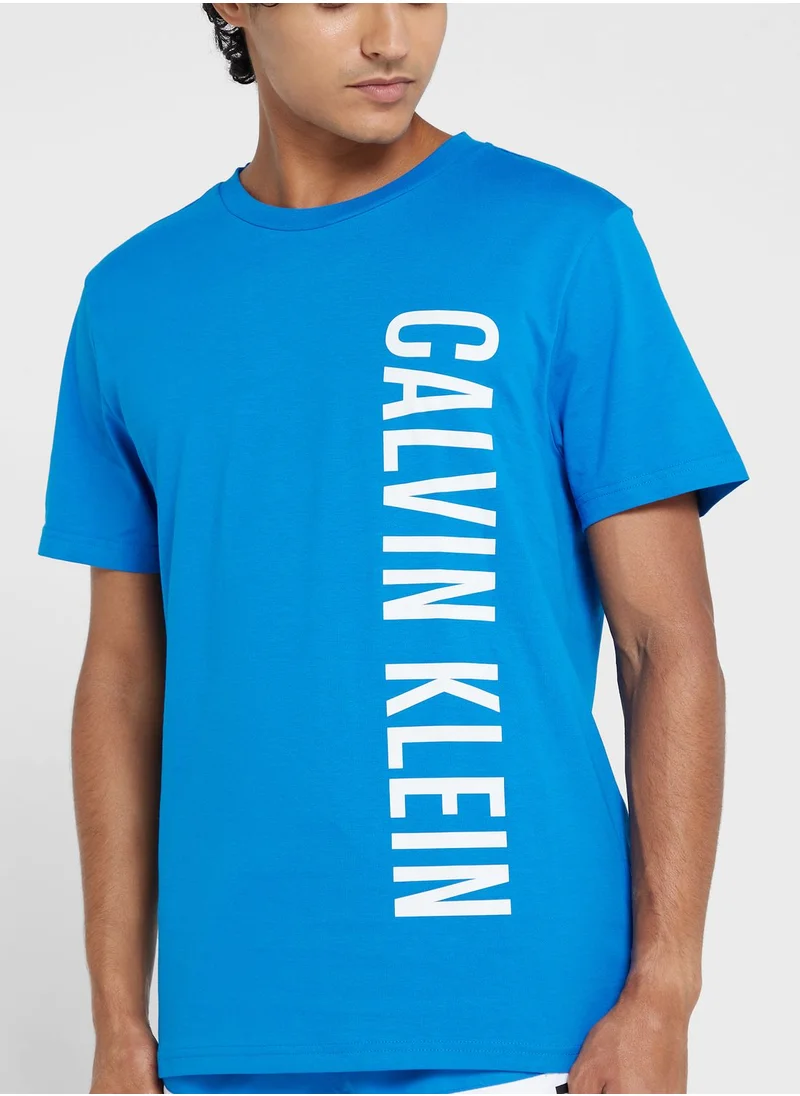 CALVIN KLEIN Logo Crew Neck T-Shirt