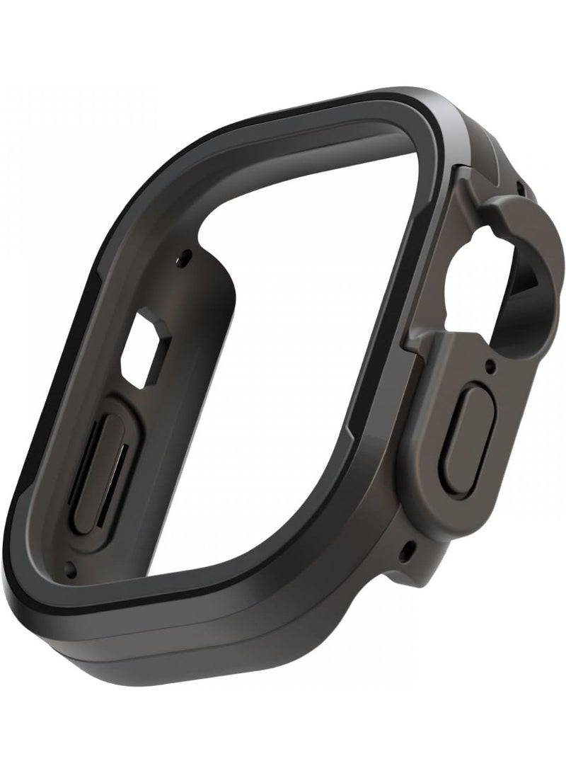 MUNTAQI Shockproof Watch Case Bumper 49mm for Apple Watch Ultra – Full Protective Cover with Screen Protector, Scratch Resistant, Rugged TPU Frame, Easy Install - Image 1