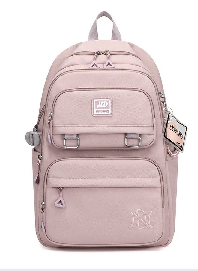 JLD 35L Travel Large Capacity Backpack Nylon Breathable Casual Daypack Wear-resistant Zipper School College Bag for Girls Teens - Image 2