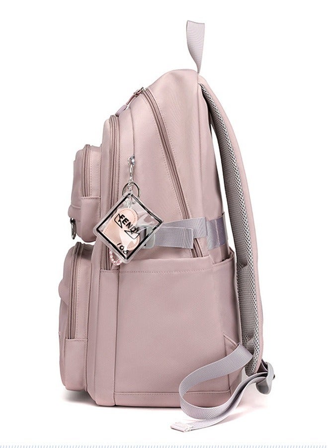 JLD 35L Travel Large Capacity Backpack Nylon Breathable Casual Daypack Wear-resistant Zipper School College Bag for Girls Teens - Image 4