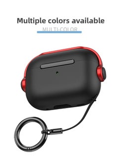 Airpods4 Generation Protective Cover For AppleWireless Bluetooth Headset Protective Shell 3 Generation 2 Generation Anti-lost 1 Generation Pro2-Color:Black Red-Model:Universal For Airpods 1st And 2nd Generation