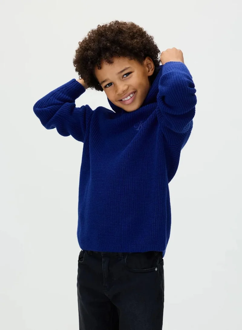 Rib Knit Hoodie