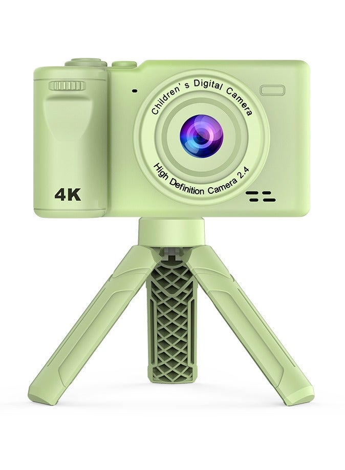 general CCD mini digital camera with tripod, mini camcorder, 96MP, 2.4-inch IPS screen, mini desktop tripod, portable retro travel vlog camera, suitable for recording and shooting daily life, perfect birthday party gift. - Image 1