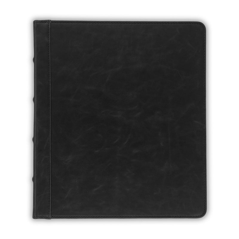 Samsill Vintage Leather 3 Ring Binder 0.5 Inch Round Ring (Holds 100 Sheets), 8.5 x 11 Inch Documents, Professional Organizer, Planner, Notebook, Black - Image 4