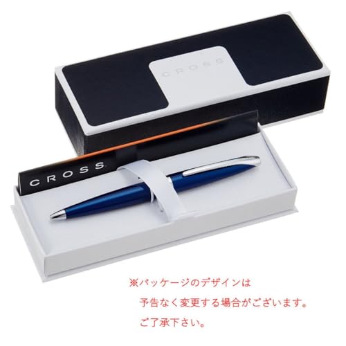 Cross ATX Refillable Ballpoint Pen Presented in a Luxury Gift Box - Medium Point, Black Ink, Translucent Blue - Image 4