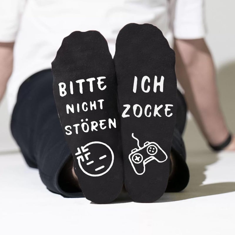 NDLBS Funny Christmas Gifts Novelty Gaming Socks Christmas Stocking Stuffers for Men Teens Boys Kids Him Adult Xmas Gifts - Image 2
