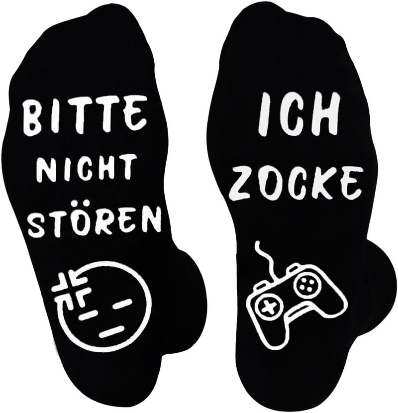 NDLBS Funny Christmas Gifts Novelty Gaming Socks Christmas Stocking Stuffers for Men Teens Boys Kids Him Adult Xmas Gifts - Image 1