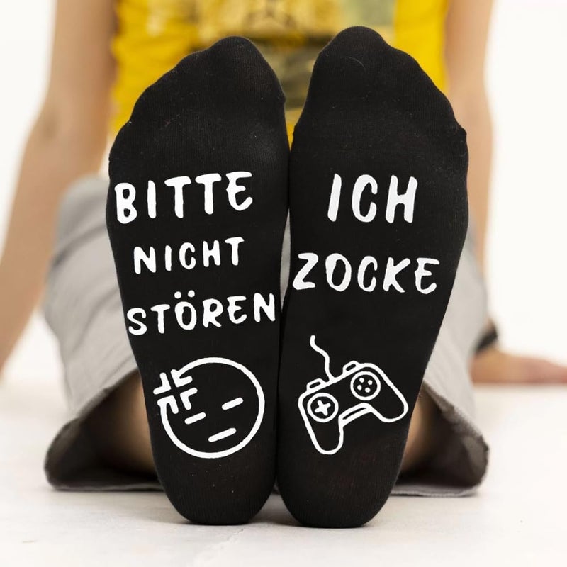 NDLBS Funny Christmas Gifts Novelty Gaming Socks Christmas Stocking Stuffers for Men Teens Boys Kids Him Adult Xmas Gifts - Image 3