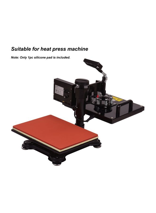 NIBEMINENT Silicone Mat For Heat Press Machine Red - Image 3