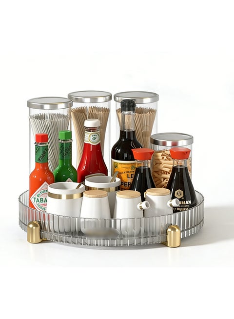 360° Rotating Makeup Organizer for Vanity, Bathroom Organizer Countertop Carousel Spinning Holder, Large Capacity Perfume Organizer, Skincare Organizers Cosmetics Storage Rack