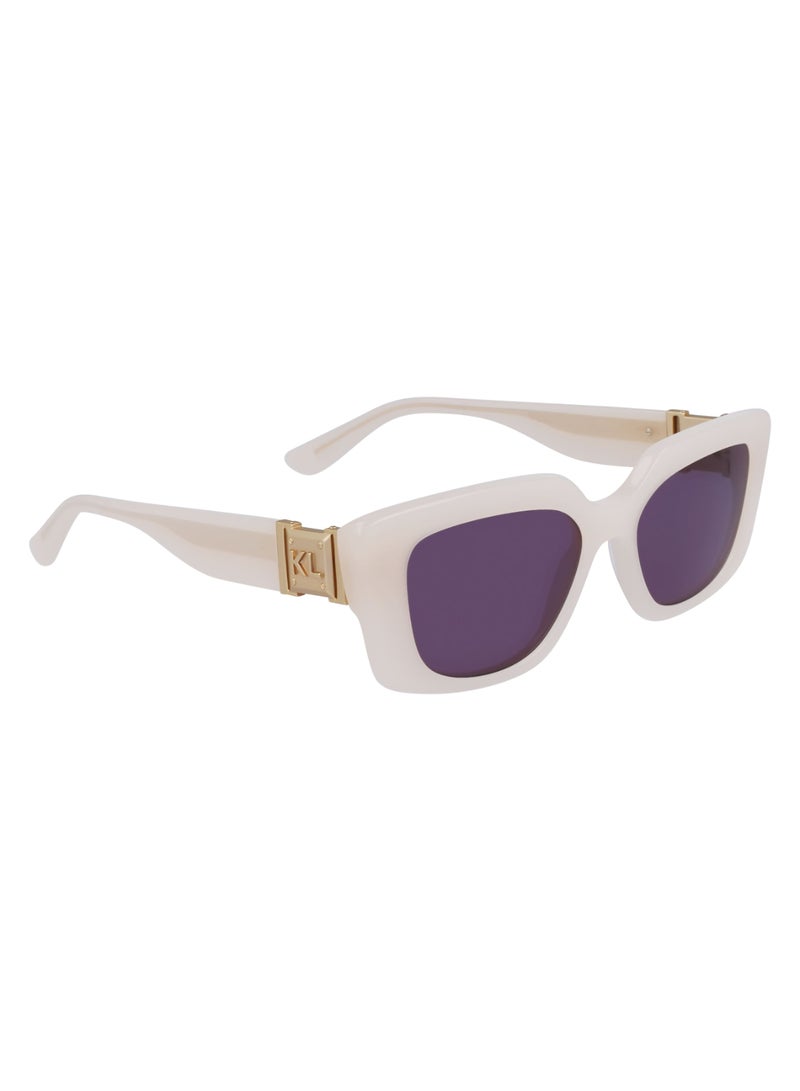 Karl Lagerfeld FULL RIM ACETATE ACETATE KARL LAGERFELD SUNS KL6125S 5217 (280) MILK - Image 3