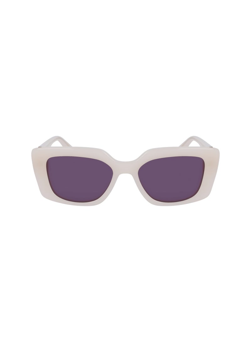 Karl Lagerfeld FULL RIM ACETATE ACETATE KARL LAGERFELD SUNS KL6125S 5217 (280) MILK - Image 2
