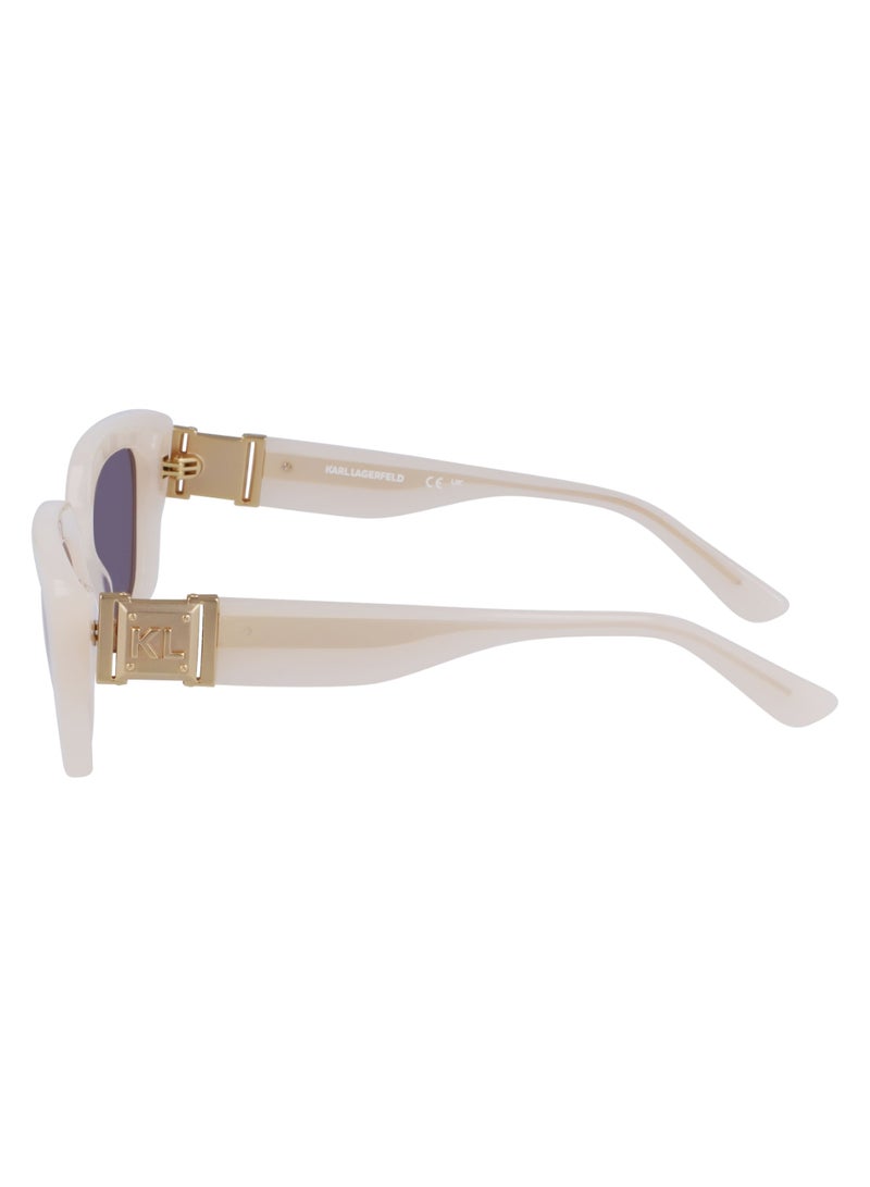 Karl Lagerfeld FULL RIM ACETATE ACETATE KARL LAGERFELD SUNS KL6125S 5217 (280) MILK - Image 4
