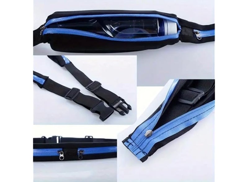 Slim Running Belt, Waist Pack for Women and Men, Mobile Phone Holder for Runners, Waist Belt for Exercise, Jogging, Hiking and Cycling, Money Belt and Running Equipment Accessories (Multi-Color-Grey) - Image 5