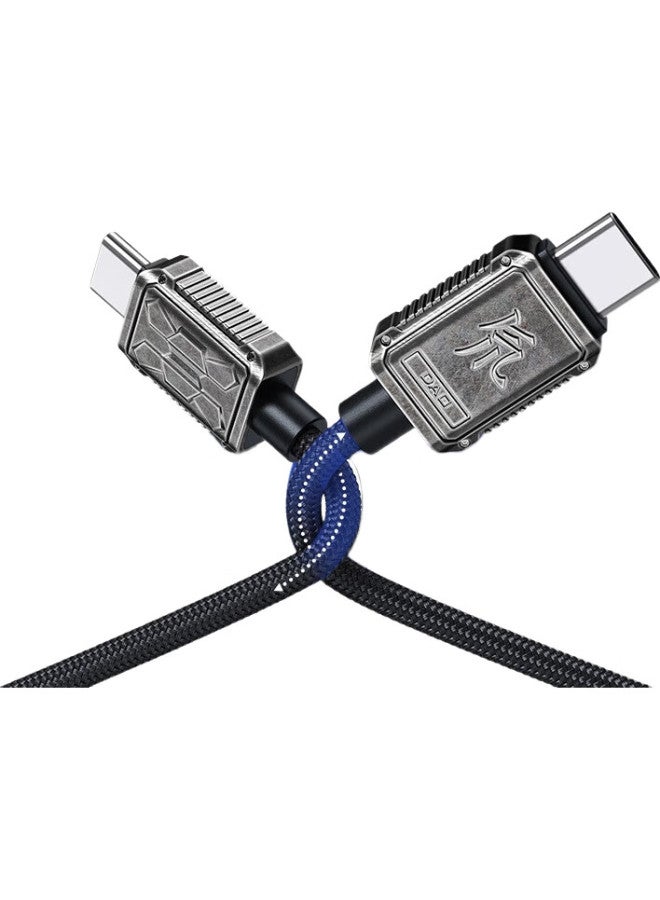 Nubia Red Devil Nubia Red Magic Type-C Data Cable, Pd Fast Charging 120W Charging Cable, 6A Universal For Apple 15, Huawei Matebook Laptop Braided Cable, 1.5 Meters [Battle-Damaged Version] - Image 2