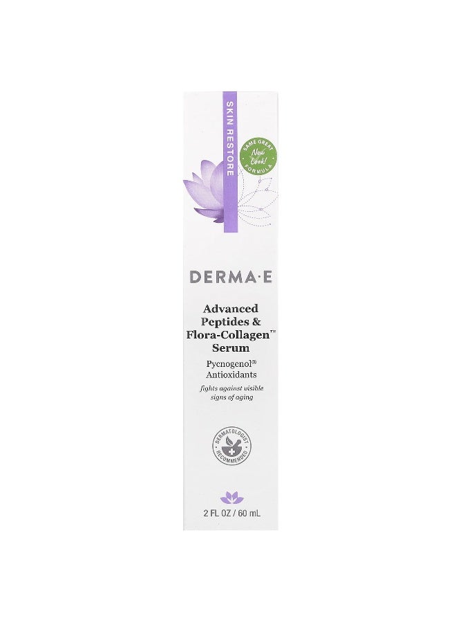 derma-e DERMA E, Advanced Peptides & Flora-Collagen Serum, 2 fl oz (60 ml)  - Image 2