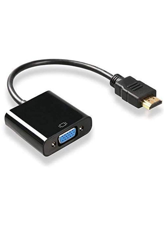 أوميوين محول كابل HDMI إلى VGA باللون الأسود - Image 1