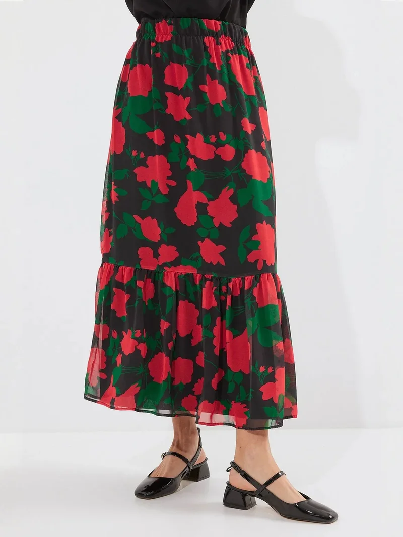 بيغ دارت BDART Floral Print Maxi Skirt