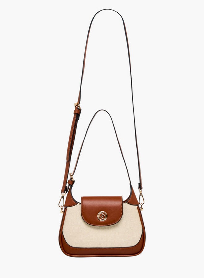 Celeste Colourblock Shoulder Bag with Detachable Strap  - Image 3
