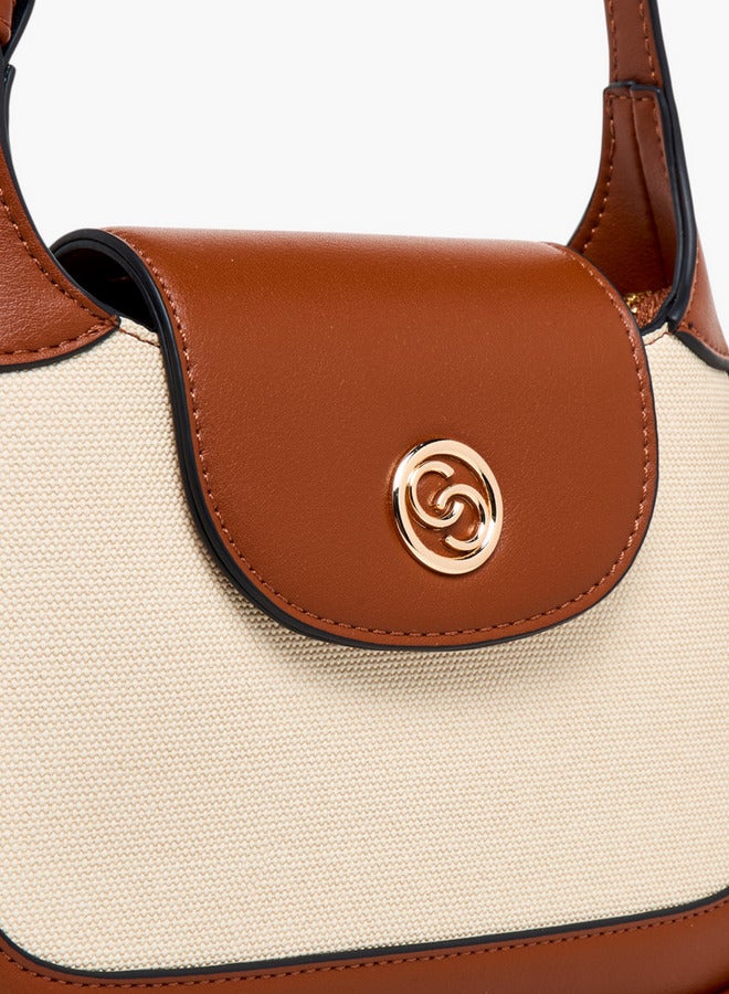 Celeste Colourblock Shoulder Bag with Detachable Strap  - Image 5