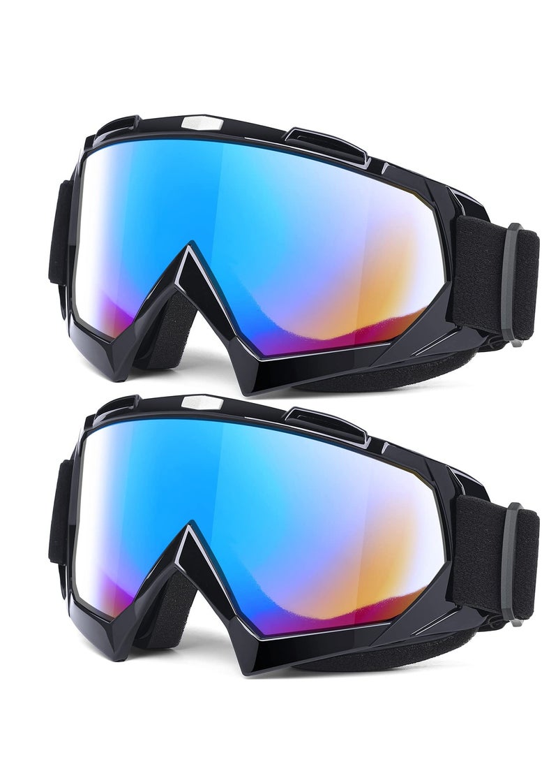 KASTWAVE Adult Dirt Bike Goggles, KASTWAVE 2-Pack ATV Motorcycle Goggles for Youth, Dirt Bike Goggles, Windproof ATV Goggles, Dust Proof Racing Goggles for Child, Youth, Teens, Men and Women - Image 1
