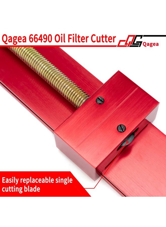 Qagea 66490 Oil Filter Cutter, Oil Filter Cutting Tool for Filter Cutting Range 1-3/4" to 5-3/4" - Image 3