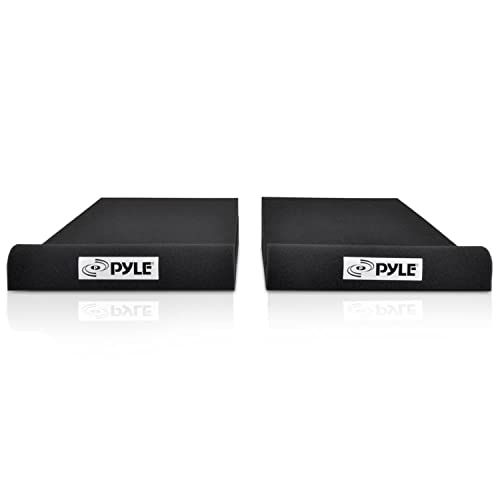 Pyle Sound Dampening Speaker Riser Foam - Audio Acoustic Noise Isolation Platform Pads Recoil Stabilizer For Studio Monitor, Subwoofer, Loud Speakers - Pyle PSI03 - Pack of 2,Black - Image 3