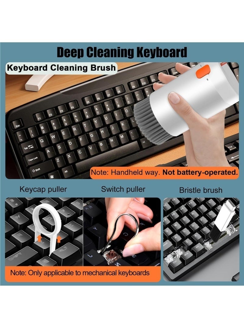 مجموعة تنظيف إلكترونية 20 في 1، مجموعة تنظيف لوحة المفاتيح، أداة تنظيف محمولة ومتعددة الوظائف لشاشة الكمبيوتر وسماعات الأذن والهاتف الخلوي والكمبيوتر المحمول وسماعات البلوتوث. - Image 3