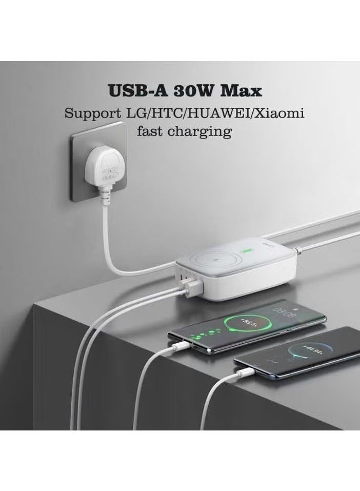 TIGER Q4010 140W Multi-Port Desktop Charger – 5 Ports GaN PD Fast Portable Type-C Charger for Laptop, Tablet, Mobile Phone – Compact Design, High-Speed Charging Solution - Image 2