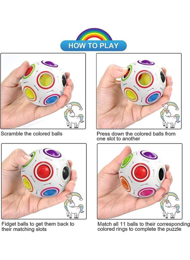 قوس قزح الكرة السحرية لعبة لعبة تخفيف التوتر - Image 4