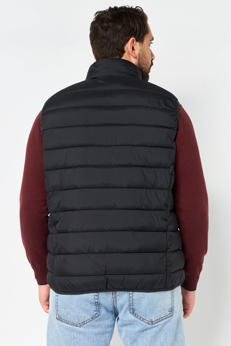 Michael Kors Men Brand Logo Jacket Vest, Black - Image 4