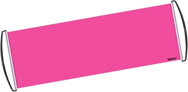 ZipSign Zip Sign Dry Erase Banner - Rolls Itself Up, Unrolls to 9.5” x 27”, Reusable, Portable, Fits in Your Pocket - Image 1