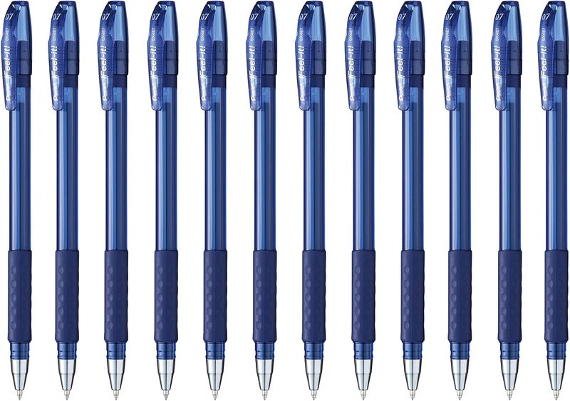 Pentel Feel It Ballpen 0.7mm Blue - Pack of 12 - Image 1