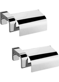 Tema Bathroom Premium Covered Toilet Paper Holder 71009 Pack of 2  - Image 1
