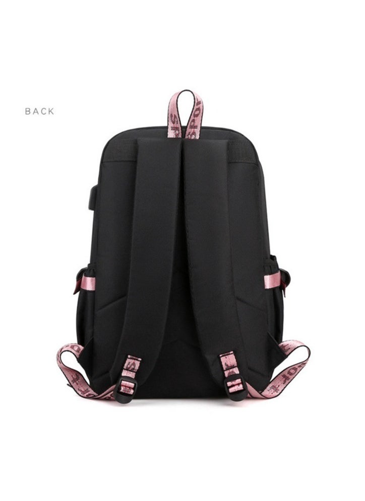 In Air Kuromi School Bags for Girls Gift Laptop Kuromi Kid Backpack 17 Inch Usb School Backpack Anime Cinnamoroll Melody Bags  - Image 2