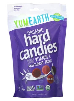 YumEarth Organic Vitamin C Hard Candies Antioxidant Fruit 3.3 oz (93.6 g) 